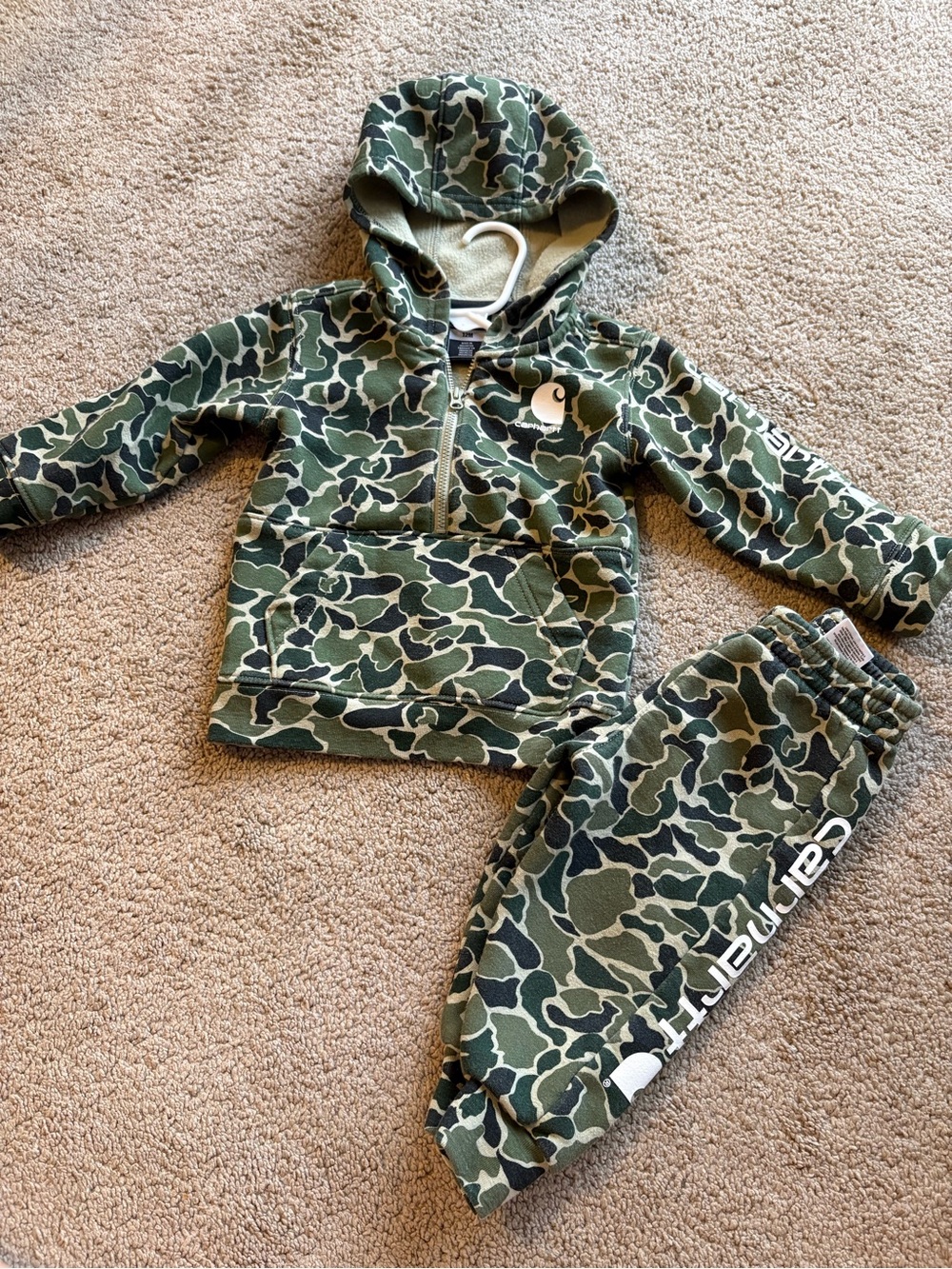 Carhartt Baby Camo Hoodie & Jogger Set